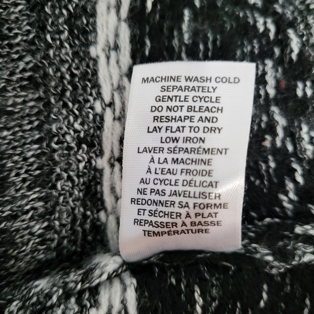 Northern Reflections Striped Open-Front Cardigan, Petite M - Picture 7 of 9